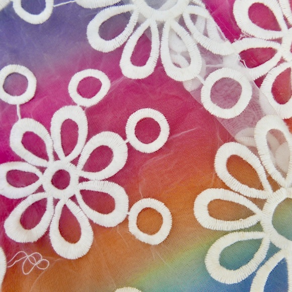 UNIF Rainbow Tie-Dye Daisy Shorts - Picture 5 of 8